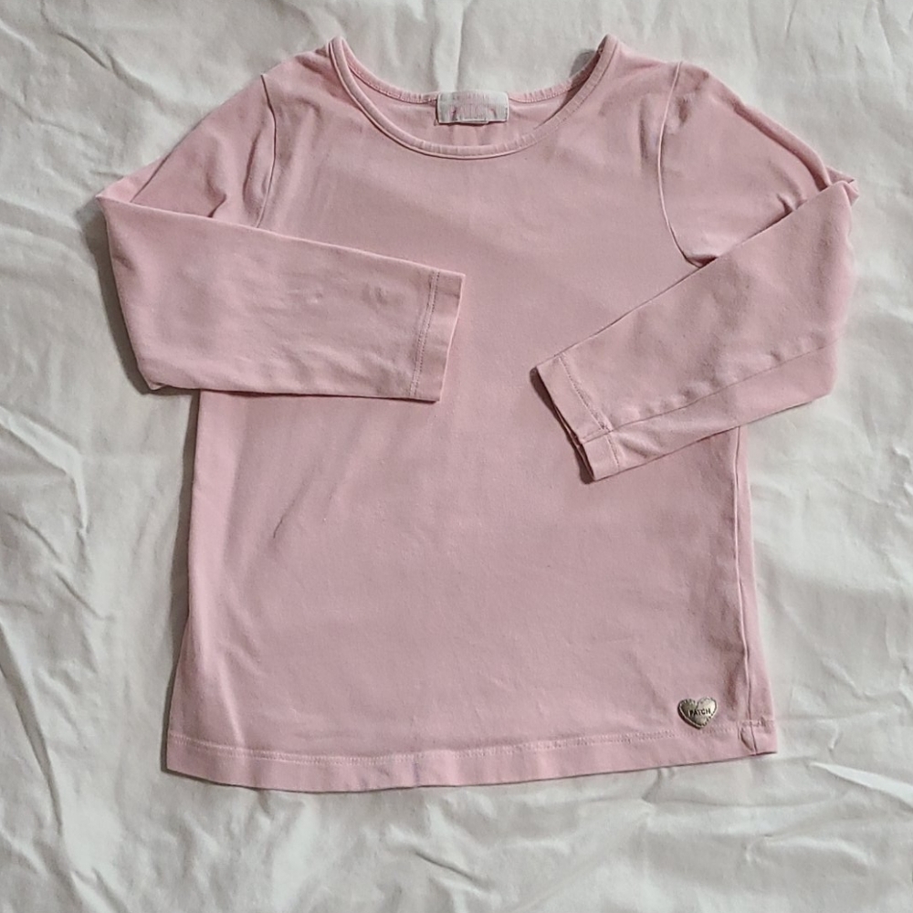 pumpkin patch long-sleeve tee, pink